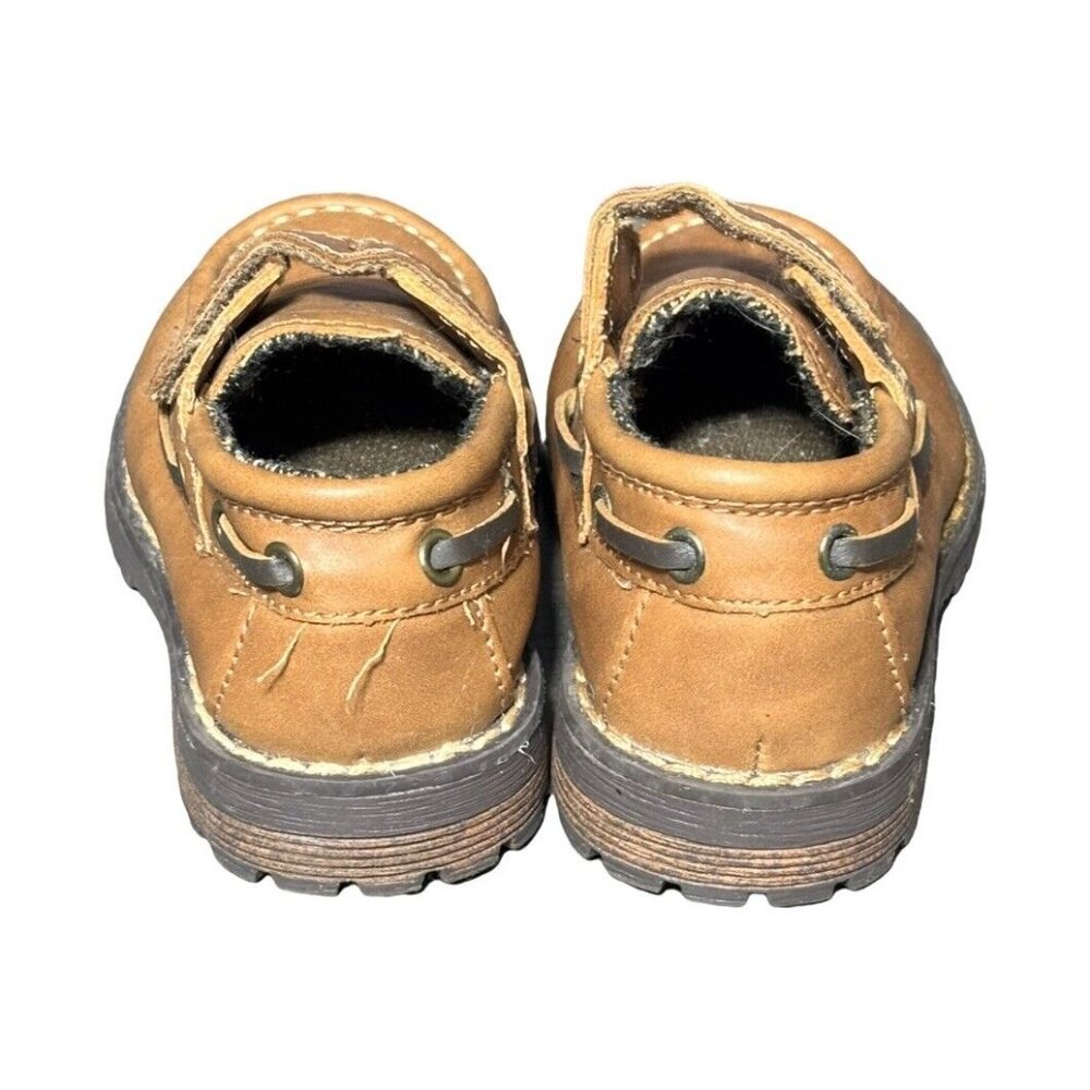Cat & Jack Boys Brown Levi Shoes Size 5 - Picture 4 of 6